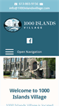 Mobile Screenshot of 1000islandsvillage.com