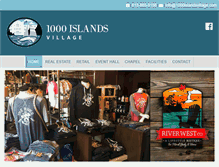 Tablet Screenshot of 1000islandsvillage.com
